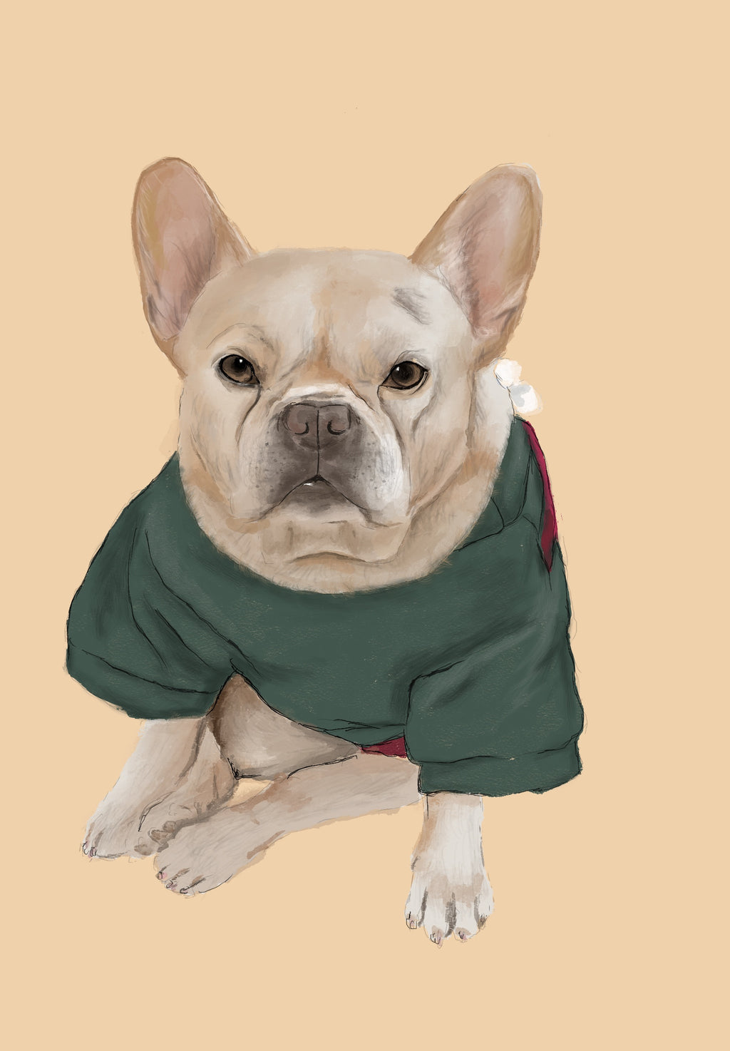 Bespoke Hand-Drawn Pet Portrait - Canvas Bag - Two Pets