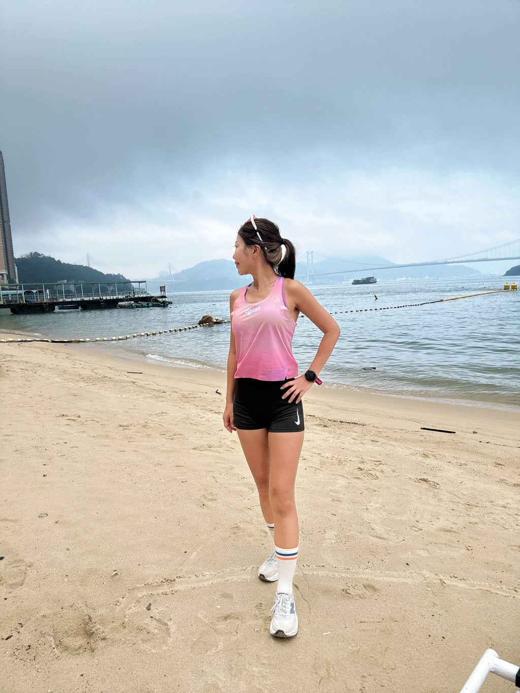 Women's Seamless Crop Tank Version 2 - Peach Mist