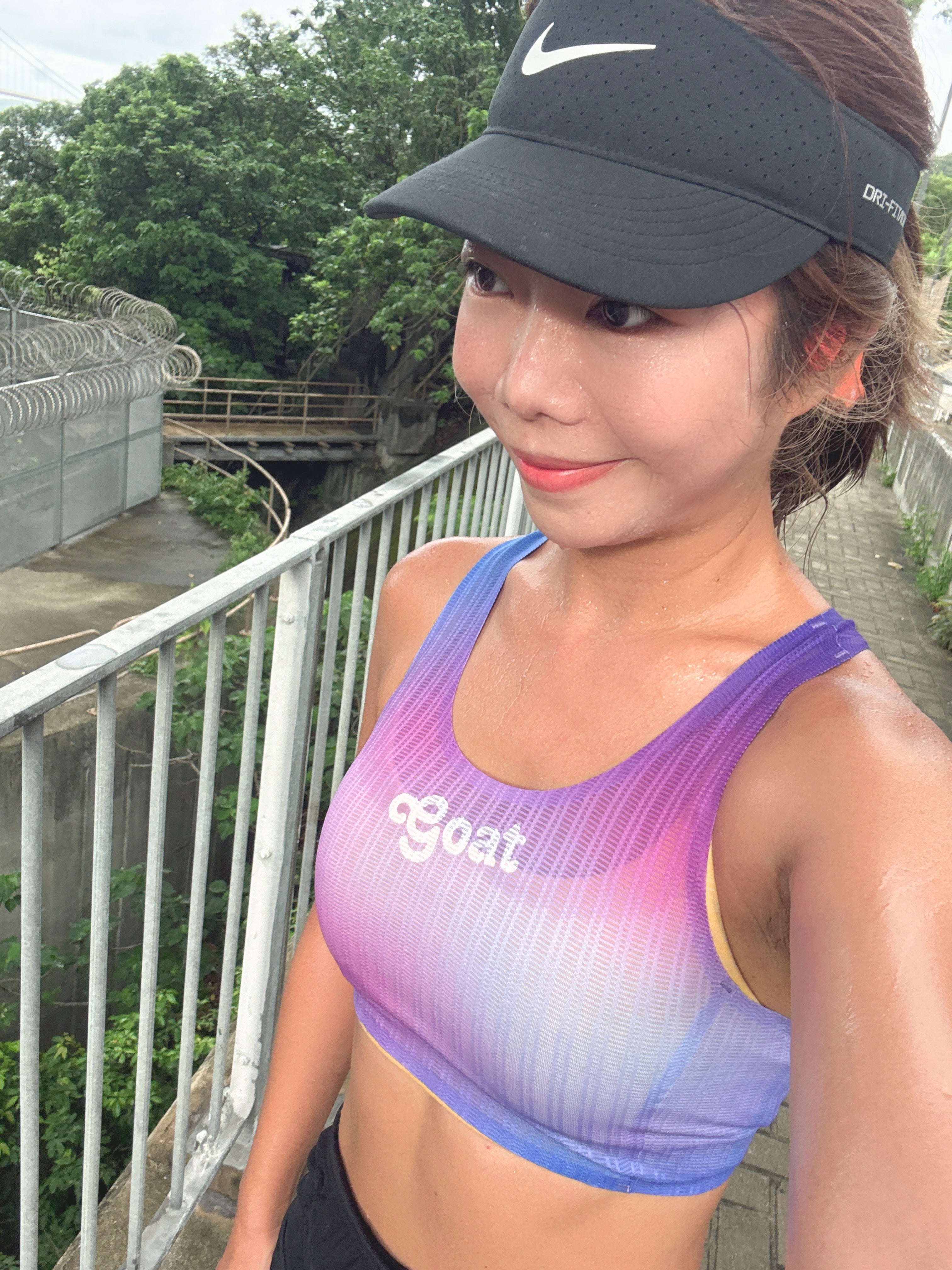 女裝無縫半截背心（特短款）- 暮光
