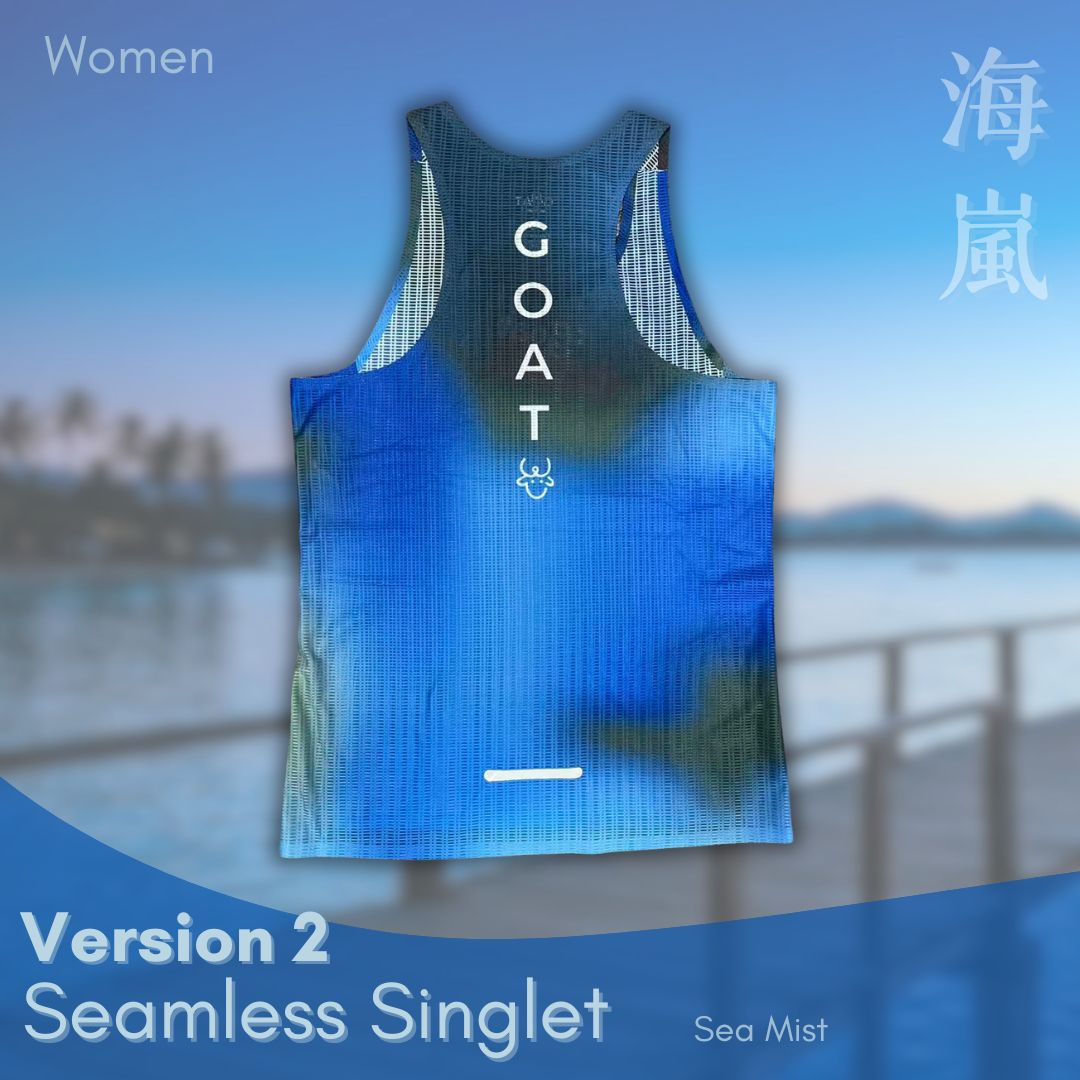 Women's Seamless Singlet Version 2 - Sea Mist