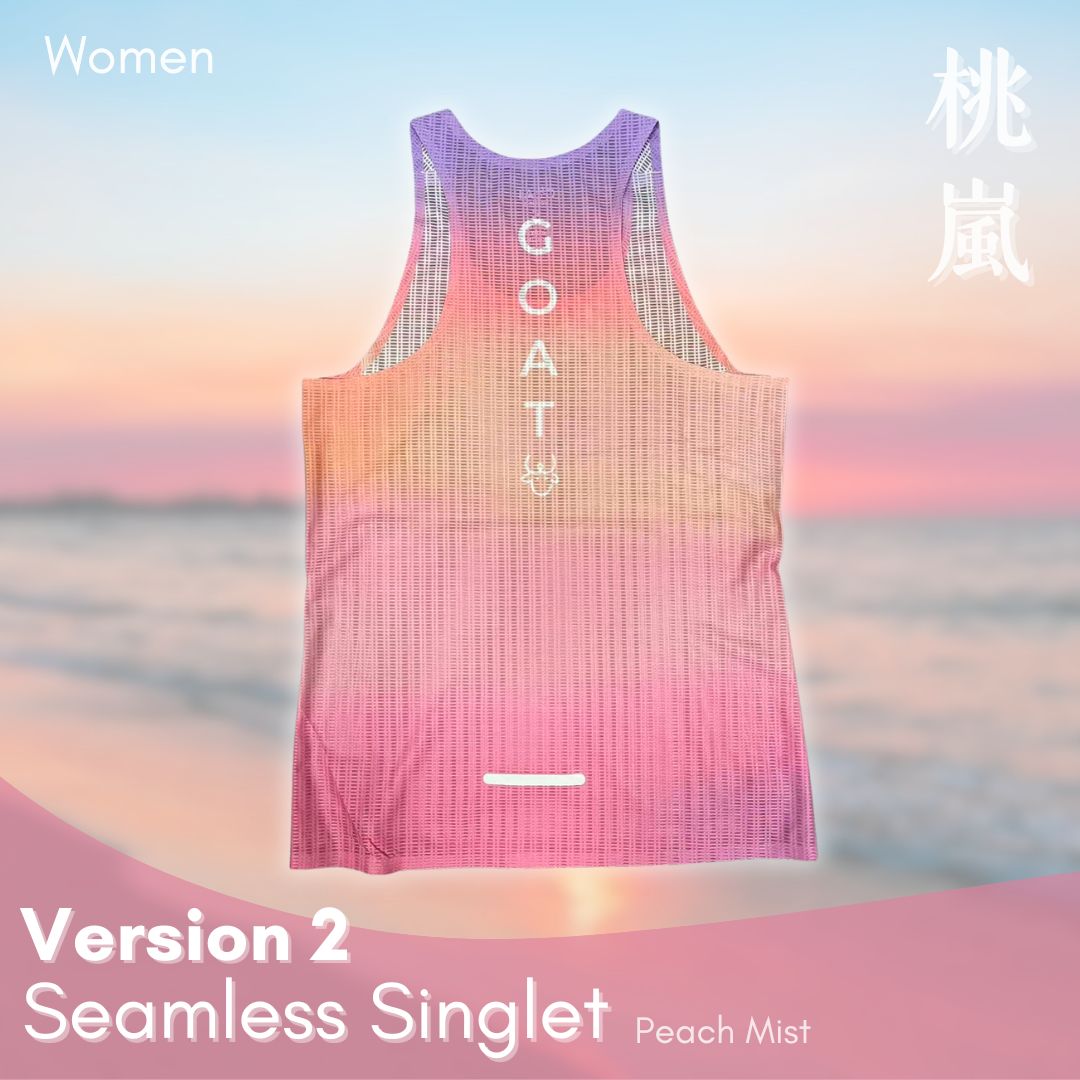 Women's Seamless Singlet Version 2 - Peach Mist